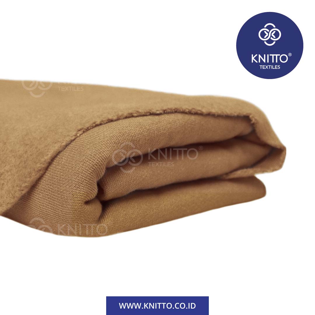 COMBED FLEECE ALMOND BROWN MUDA 1