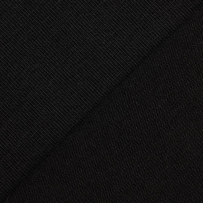 Detail tekstur permukaan serat kain Cotton Combed Spandex yang rata dan halus