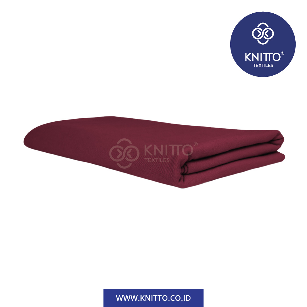 cotton combed 20s burgundy 2
