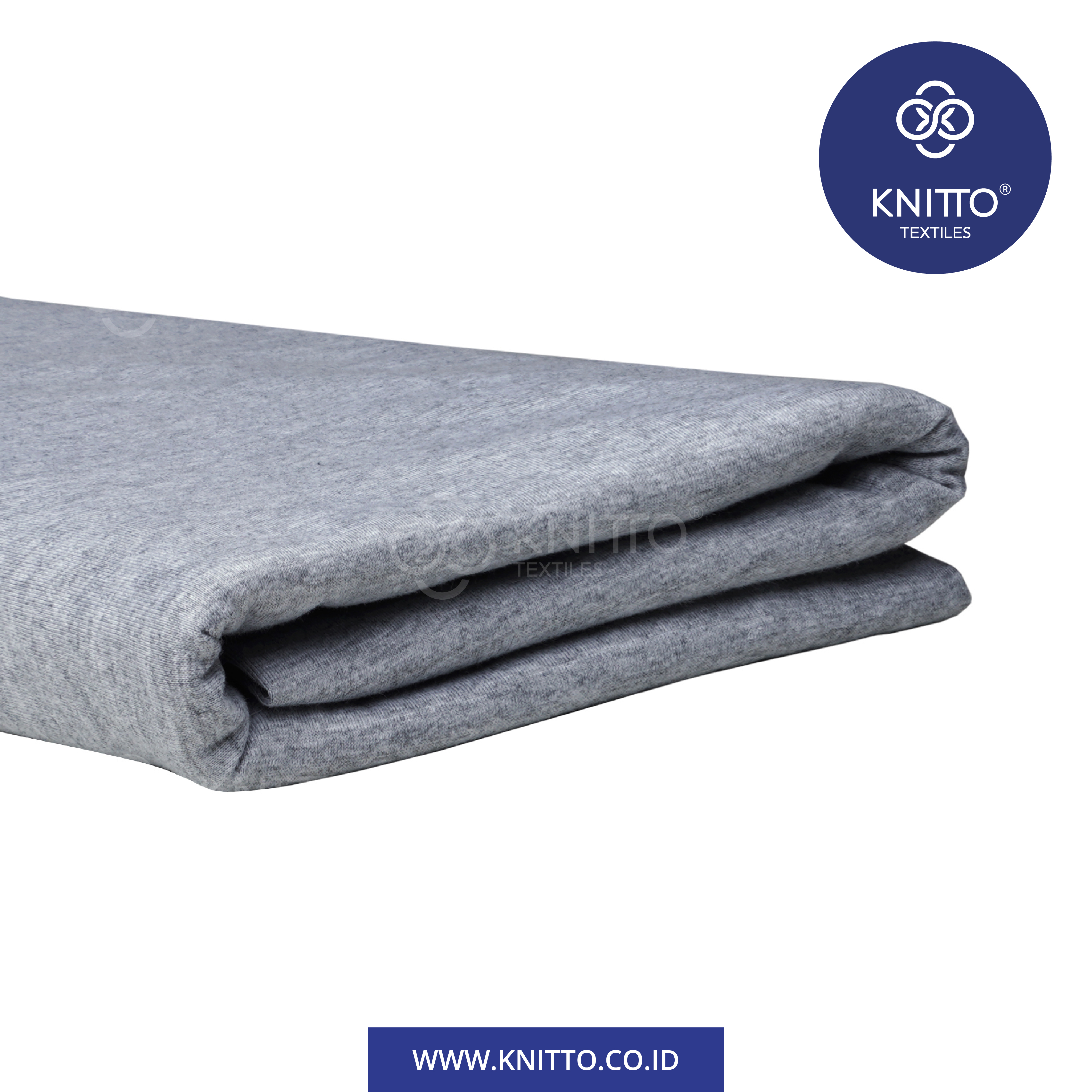 Jual Bahan Kaos Polos dan Sablon Premium - Kain Kaos Combed 20s Warna MISTY M71A BLUISH WHITE | Toko Bahan Kaos Knitto 1