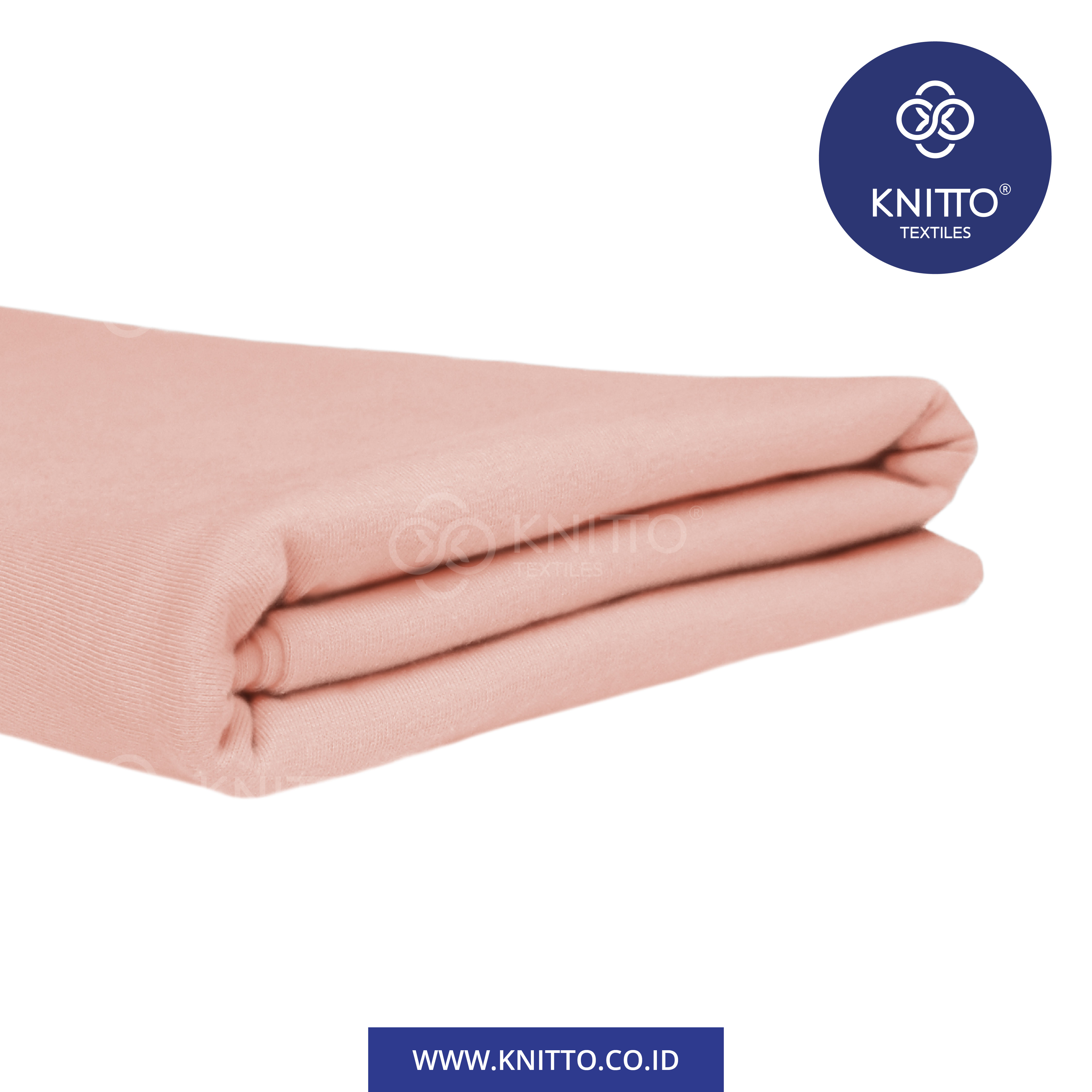 Bahan Kaos - Kain Kaos Combed 24s Soft Peach 1