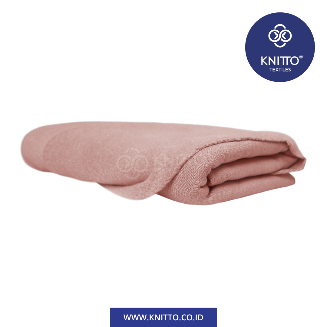 Bahan Combed Fleece Silver Pink 2