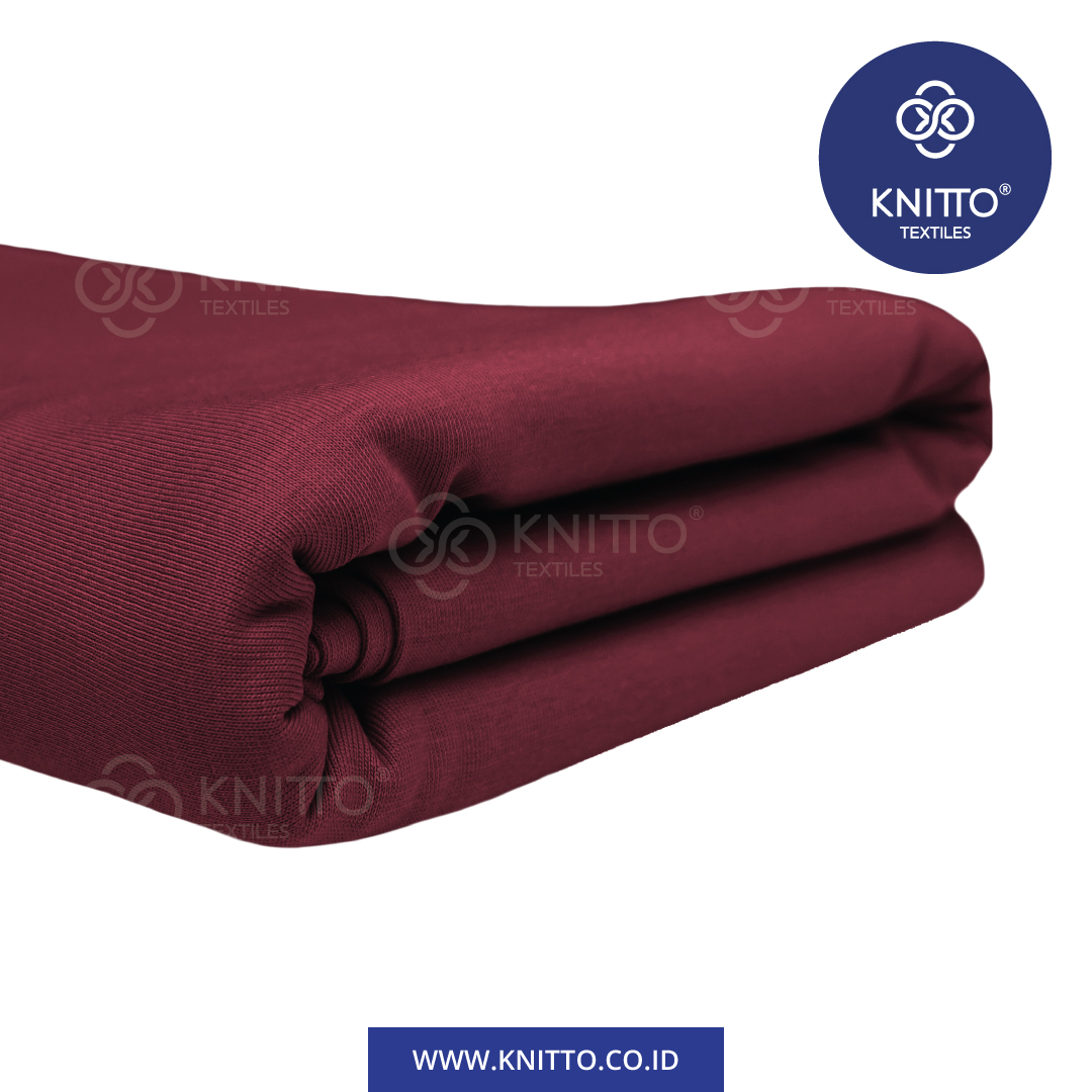 COTTON COMBED ENZYWASH 20S BURGUNDY 1