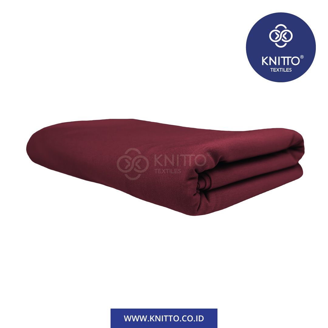 COTTON COMBED ENZYWASH 20S BURGUNDY 2