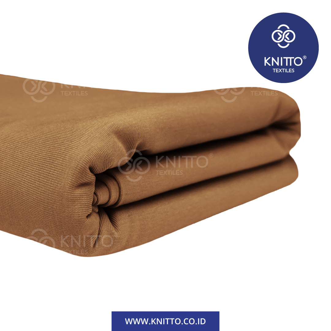 COTTON COMBED ENZYWASH 24S ALMOND BROWN 1