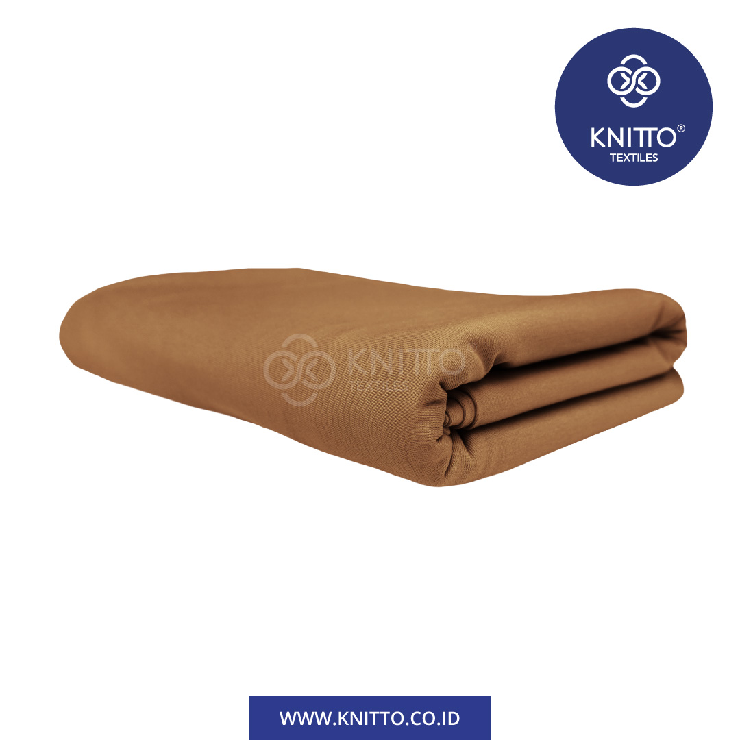 COTTON COMBED ENZYWASH 24S ALMOND BROWN 2