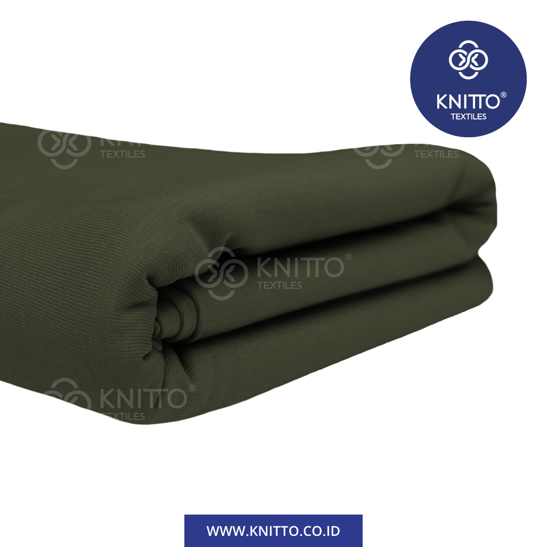 COTTON COMBED ENZYWASH 24S ARMY GREEN 1