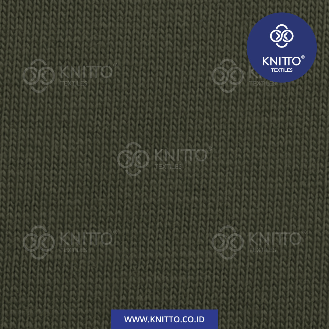 COTTON COMBED ENZYWASH 24S ARMY GREEN 3