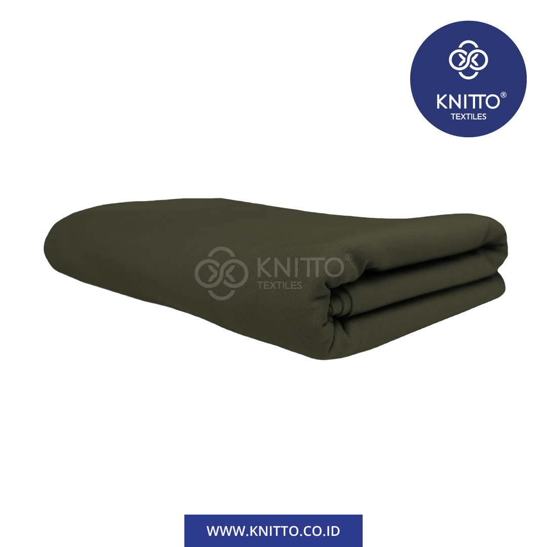 COTTON COMBED ENZYWASH 24S ARMY GREEN 2