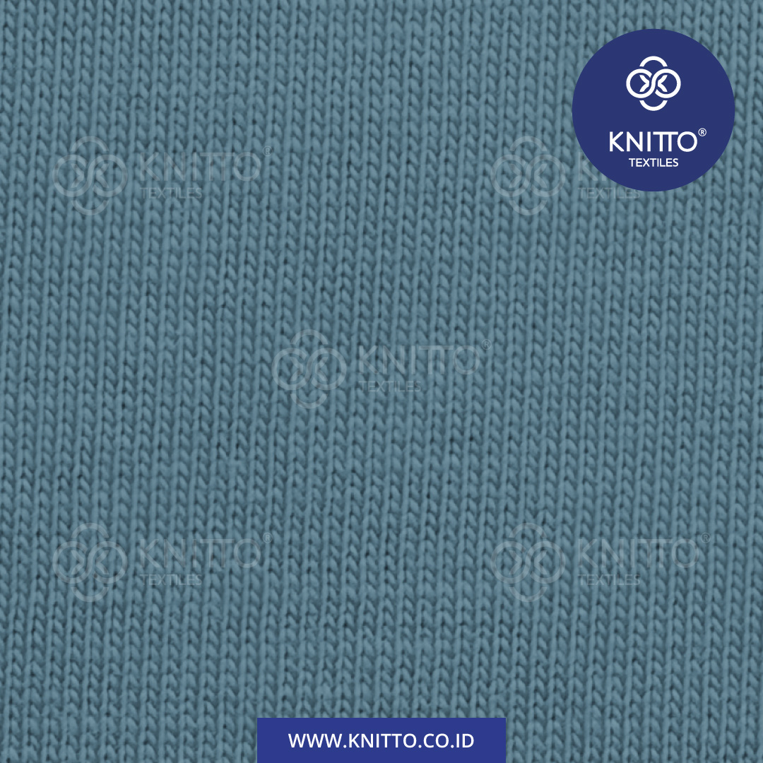 COTTON COMBED ENZYWASH 24S ASH BLUE 3