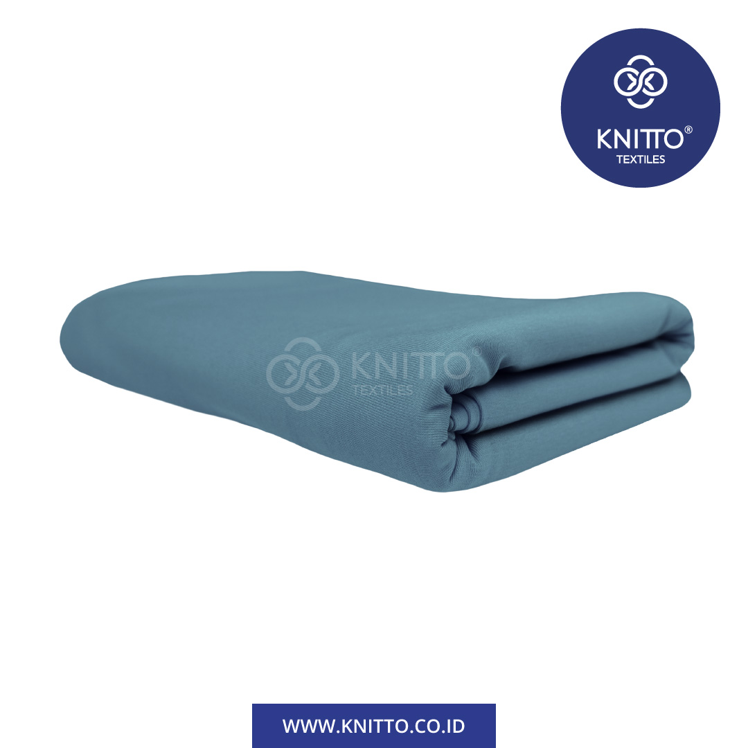 COTTON COMBED ENZYWASH 24S ASH BLUE 2