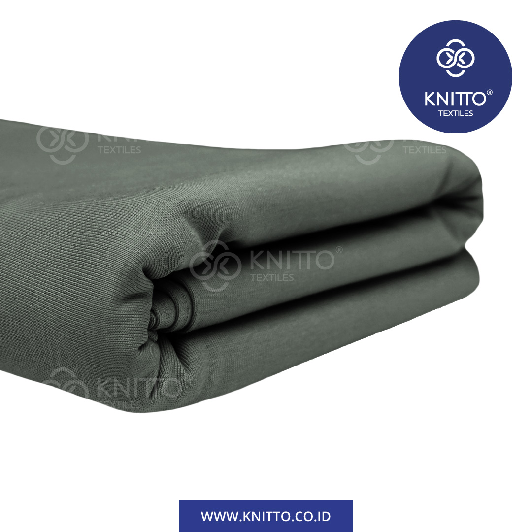 COTTON COMBED ENZYWASH 24S ASH GREEN 1