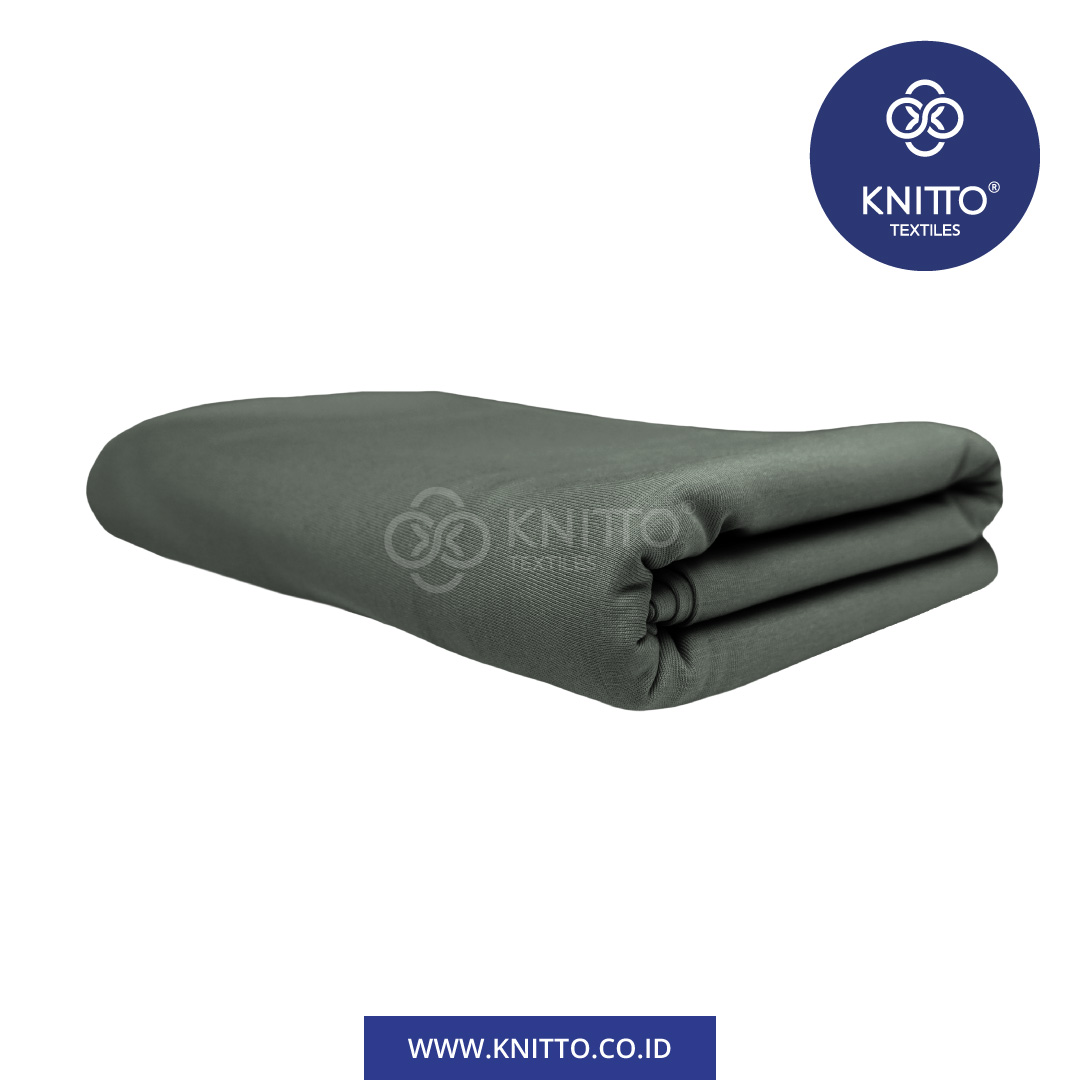 COTTON COMBED ENZYWASH 24S ASH GREEN 2