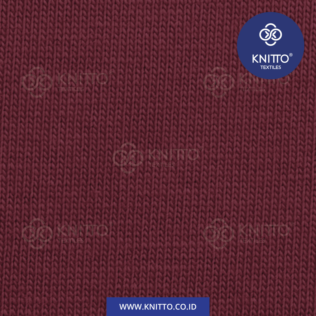 COTTON COMBED ENZYWASH 24S BURGUNDY 3