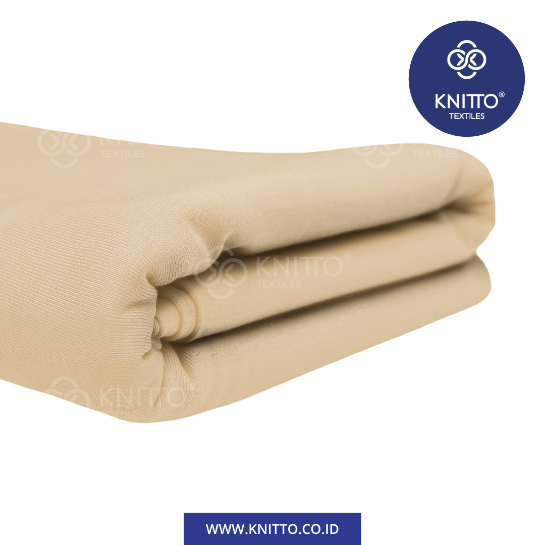 COTTON COMBED ENZYWASH 24S CHAMPAGNE 1
