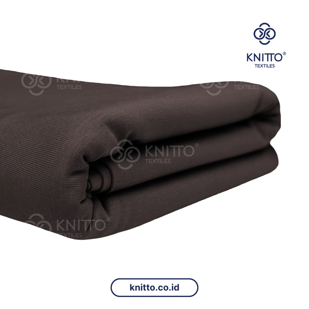 COTTON COMBED ENZYWASH 24S COKLAT KOPI 1