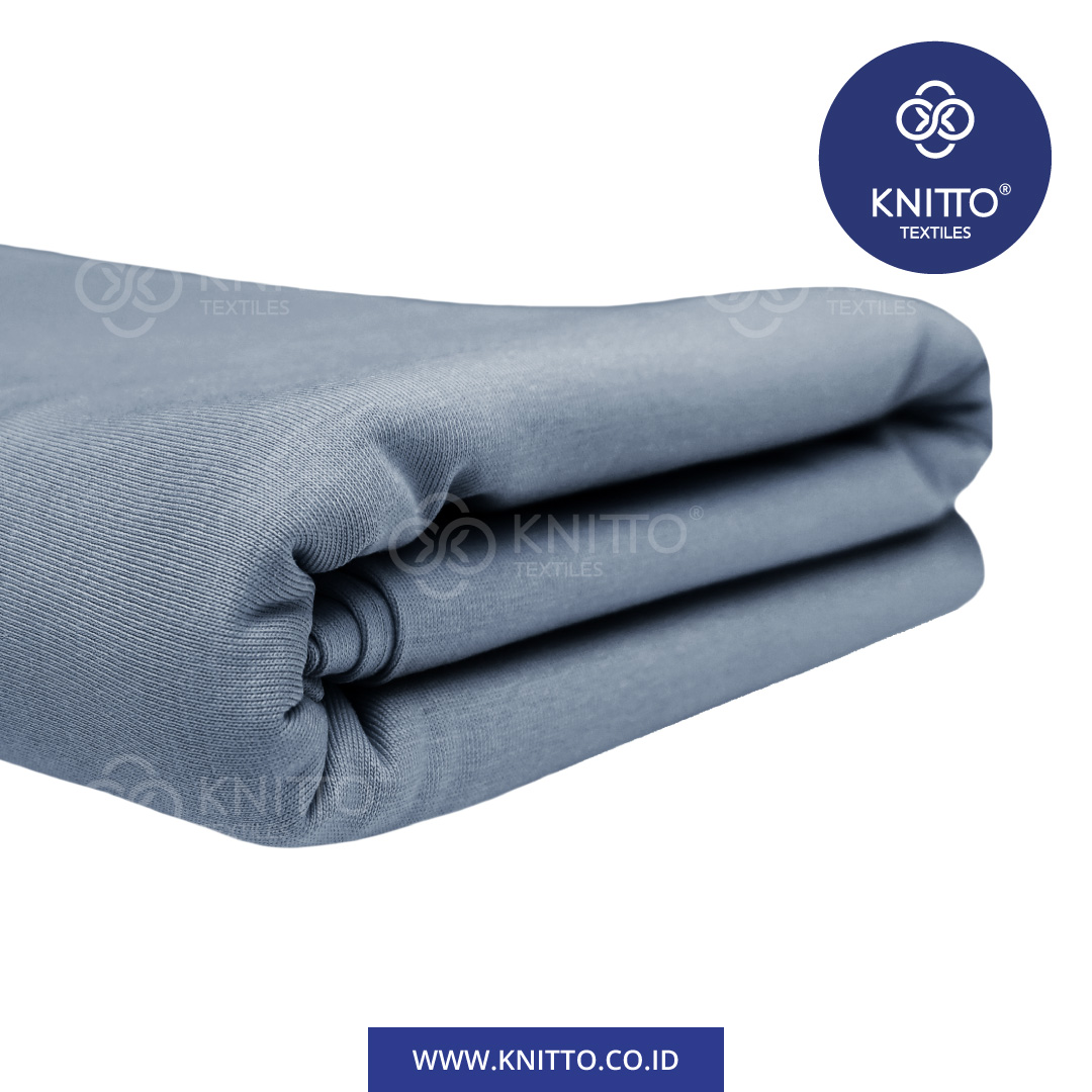 COTTON COMBED ENZYWASH 24S DUSTY BLUE 1