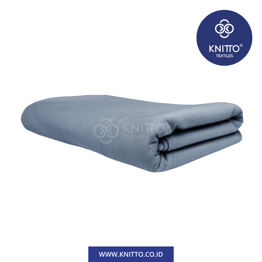 COTTON COMBED ENZYWASH 24S DUSTY BLUE 2