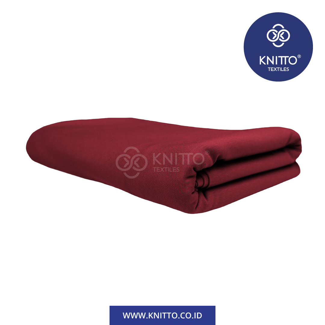 COTTON COMBED ENZYWASH 24S MAROON 2