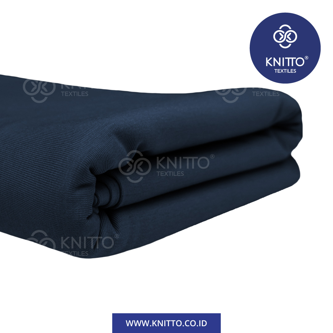 COTTON COMBED ENZYWASH 24S NAVY 1