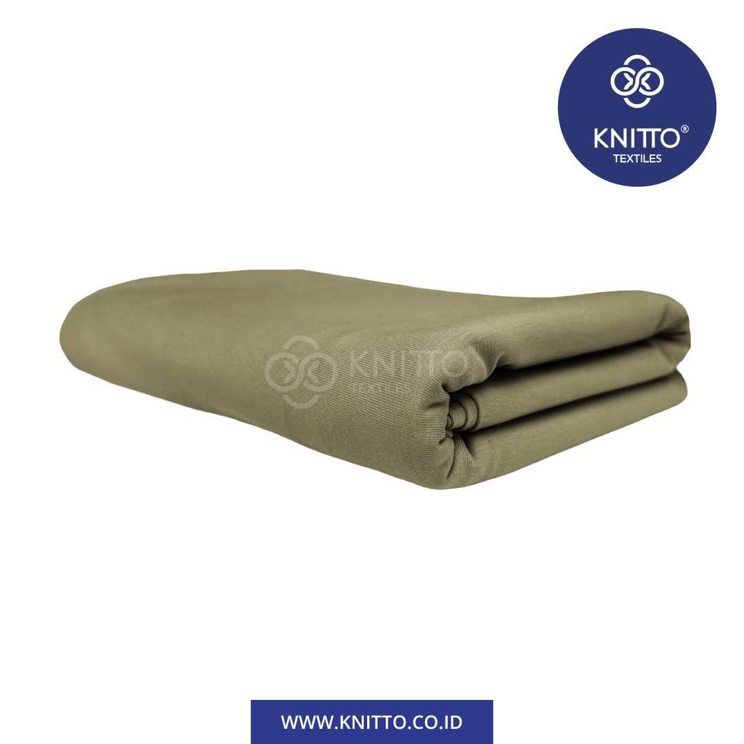 COTTON COMBED ENZYWASH 24S OLIVE GREEN 2