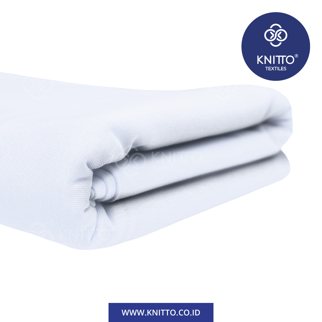 COTTON COMBED ENZYWASH 24S PUTIH BLUISH 1