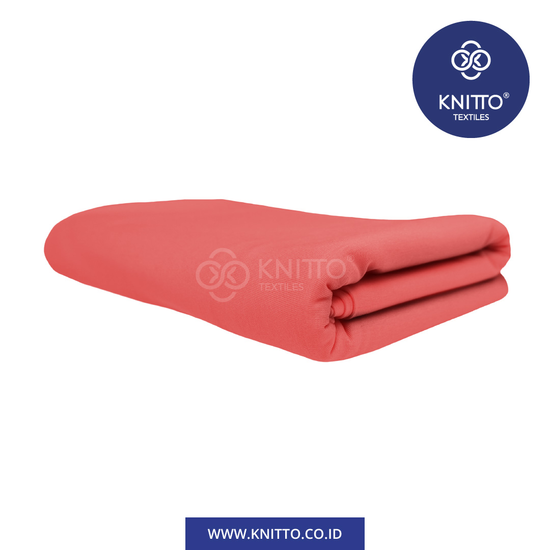 COTTON COMBED ENZYWASH 24S SALMON RED 2