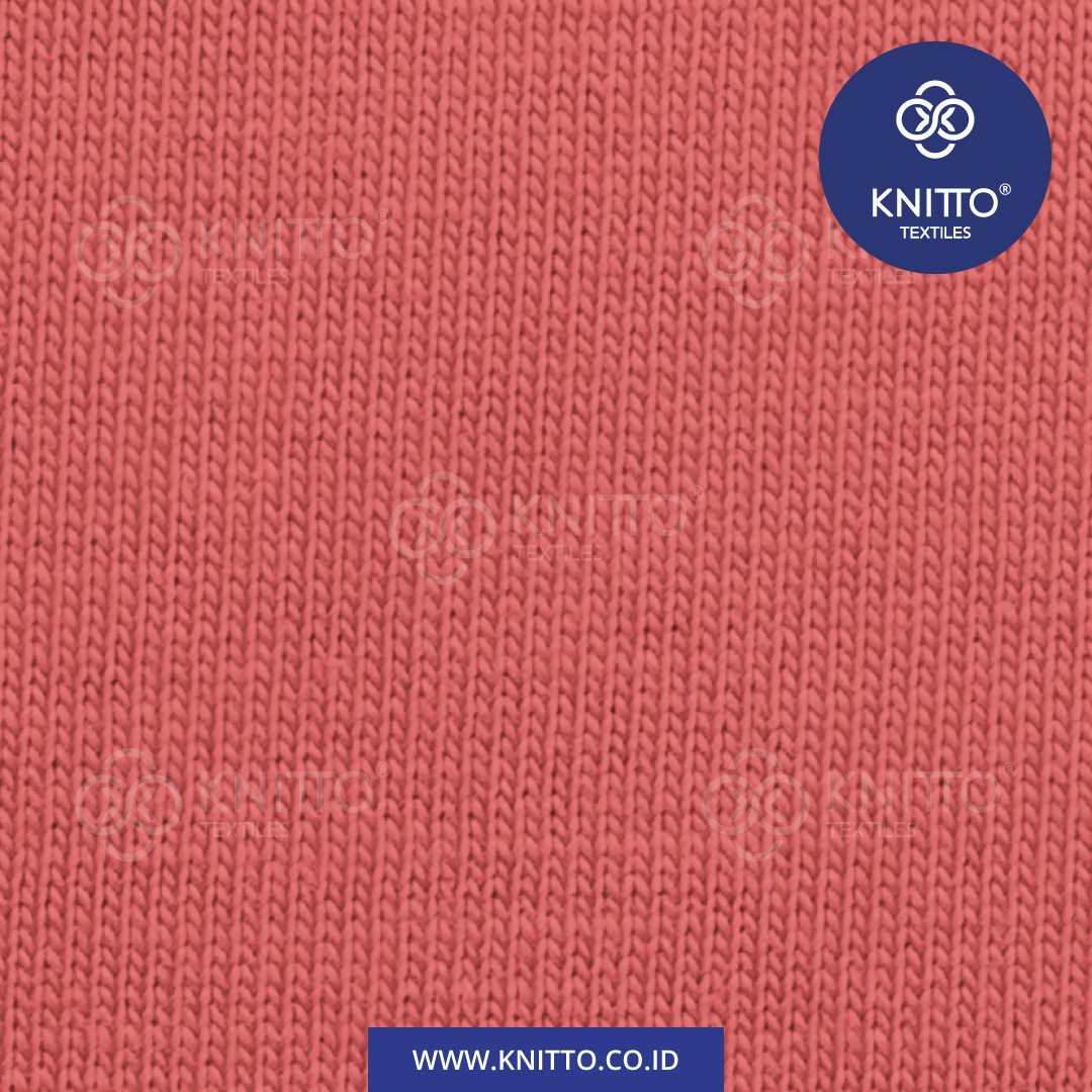 COTTON COMBED ENZYWASH 24S SALMON RED 3