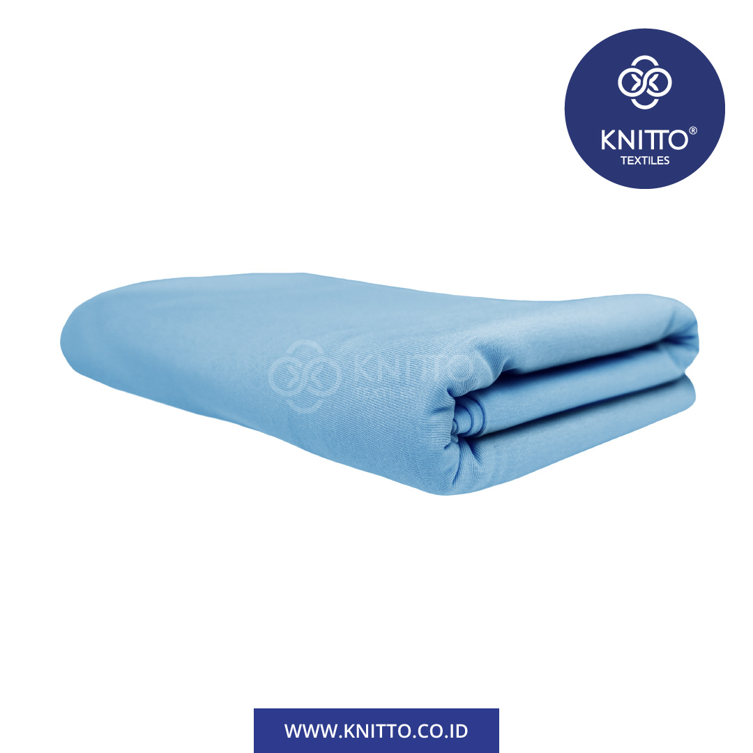 COTTON COMBED ENZYWASH 24S Sky Blue 2
