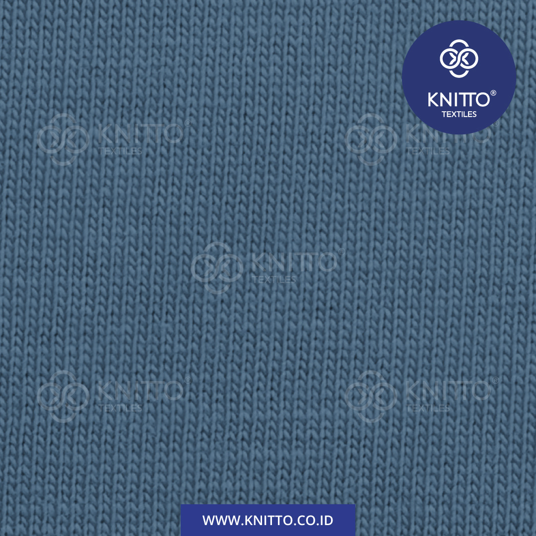 COTTON COMBED ENZYWASH 24S STEEL BLUE 3