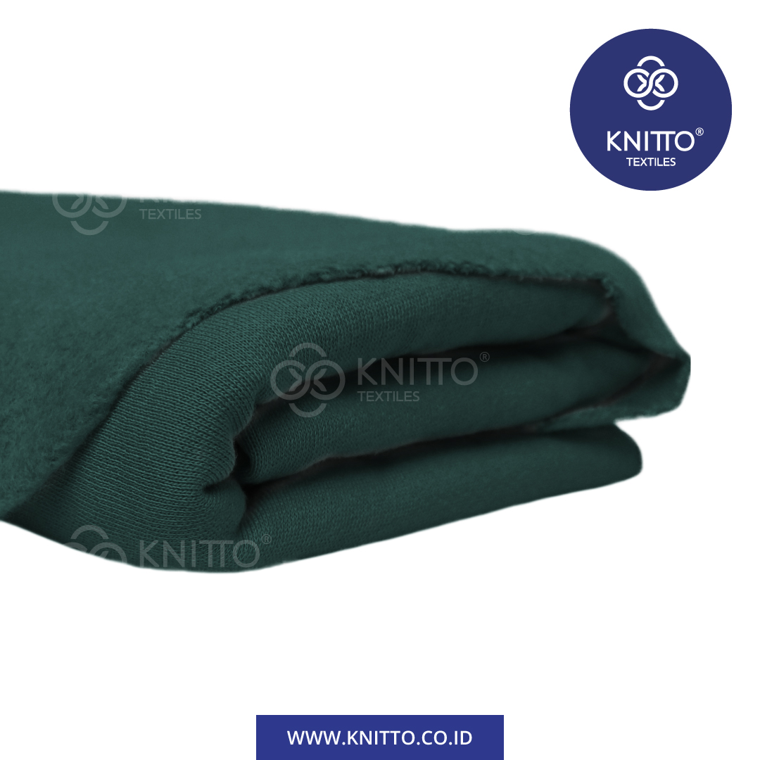 HEAVY COTTON COMBED FLEECE HIJAU BOTOL SPC 1