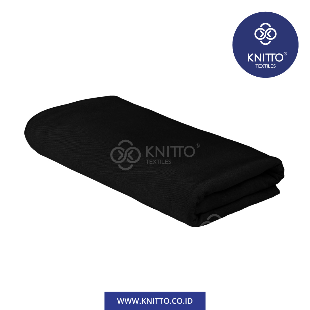 TENCEL™ MICRO MODAL BLENDED WITH SPANDEX REFINED JET BLACK 2