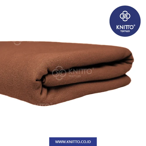 CVC Pique Hexagon 24s Cinnamon 1